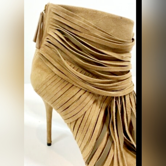 Gucci Ankle Boots with Fringe Size 7.5 - Picture 2 of 16